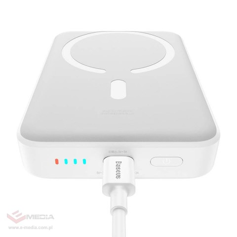 Powerbank mini Baseus 10000mAh, USB-C 30W (biały)