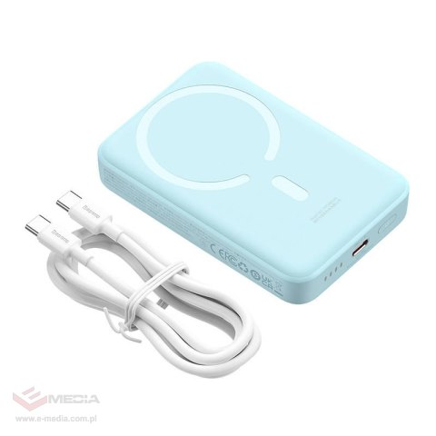 Powerbank mini Baseus 10000mAh, USB-C 30W (niebieski)