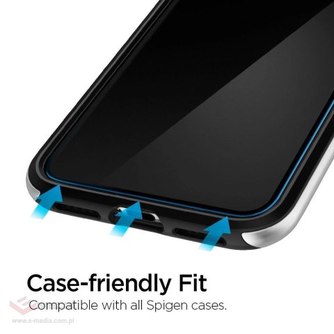 Szkło hartowane Spigen ALM Glas.tR Slim na iPhone 11 / XR - 2 szt.