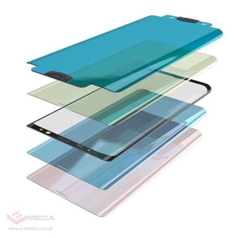 3D Edge Nano Flexi Glass folia szklana szkło hartowane na cały ekran z ramką Samsung Galaxy S21+ 5G (S21 Plus 5G) czarny