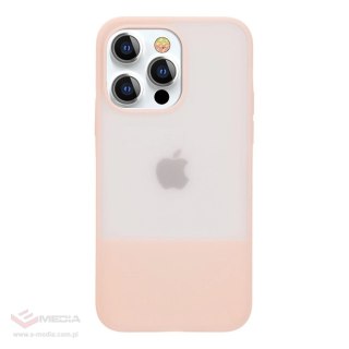 Kingxbar Plain Series etui pokrowiec do iPhone 13 Pro Max silikonowa obudowa różowy