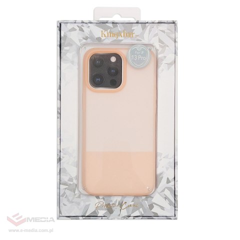 Kingxbar Plain Series etui pokrowiec do iPhone 13 Pro silikonowa obudowa różowy