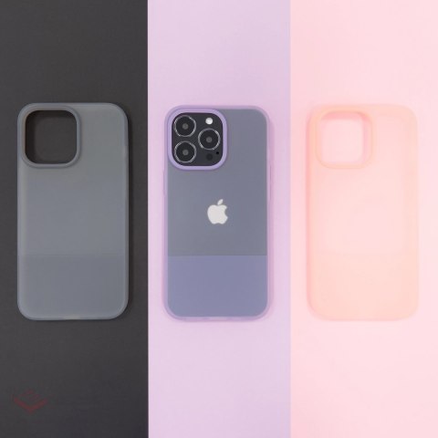 Kingxbar Plain Series etui pokrowiec do iPhone 13 Pro silikonowa obudowa różowy