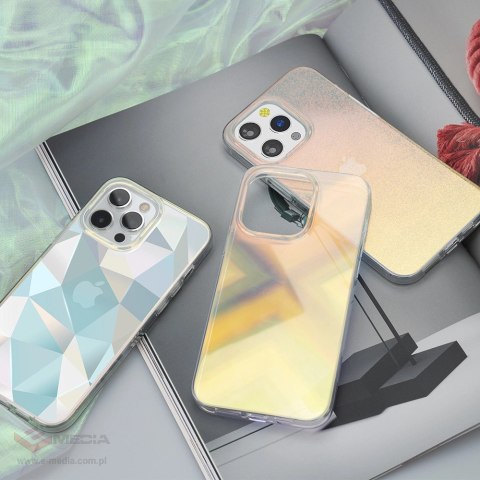 Kingxbar Streamer Series luksusowe eleganckie etui na iPhone 13 Pro niebieski (Triangle)