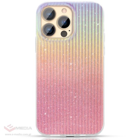 Kingxbar Travel Series luksusowe eleganckie etui na iPhone 13 Pro pomarańczowy (Sunset)