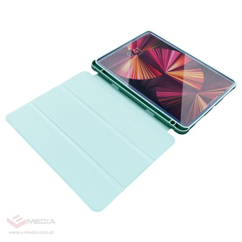 Stand Tablet Case etui Smart Cover pokrowiec na iPad Pro 12.9'' 2021 / 2020 z funkcja podstawki zielony