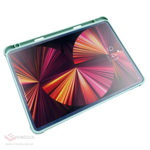 Stand Tablet Case etui Smart Cover pokrowiec na iPad Pro 12.9'' 2021 / 2020 z funkcja podstawki zielony