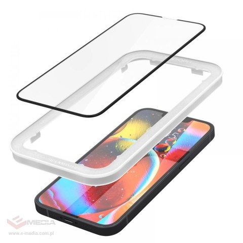 Szkło hartowane Spigen ALM Glass FC na iPhone 13 / 13 Pro / 14 - czarne 2 szt.