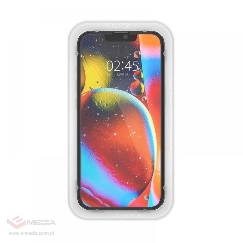 Szkło hartowane Spigen ALM Glass FC na iPhone 13 / 13 Pro / 14 - czarne 2 szt.