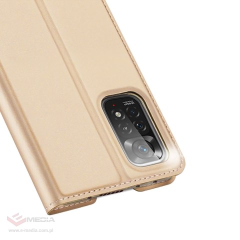 Dux Ducis Skin Pro kabura etui pokrowiec z klapką Xiaomi Redmi Note 11 Pro 5G / 11 Pro złoty