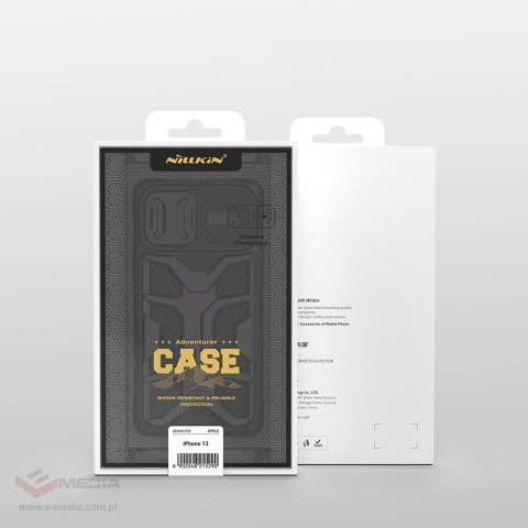 Nillkin Adventurer Case etui do iPhone 13 Pro Max pancerny pokrowiec z osłoną na aparat czarny