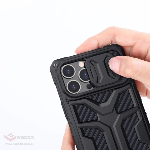 Nillkin Adventurer Case etui do iPhone 13 Pro Max pancerny pokrowiec z osłoną na aparat czarny