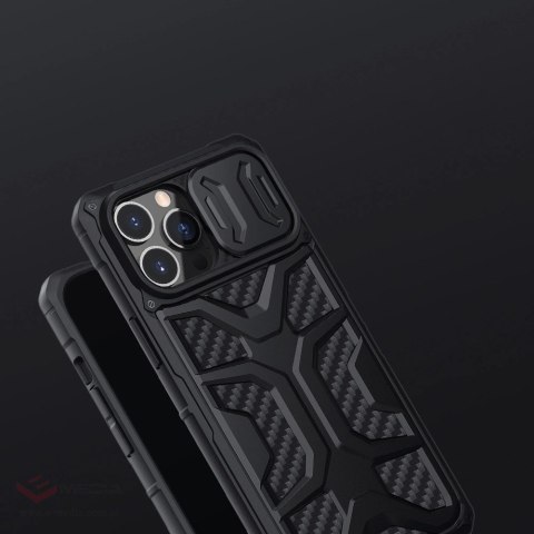 Nillkin Adventurer Case etui do iPhone 13 Pro Max pancerny pokrowiec z osłoną na aparat czarny