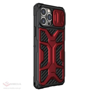 Nillkin Adventurer Case etui do iPhone 13 Pro Max pancerny pokrowiec z osłoną na aparat czerwony