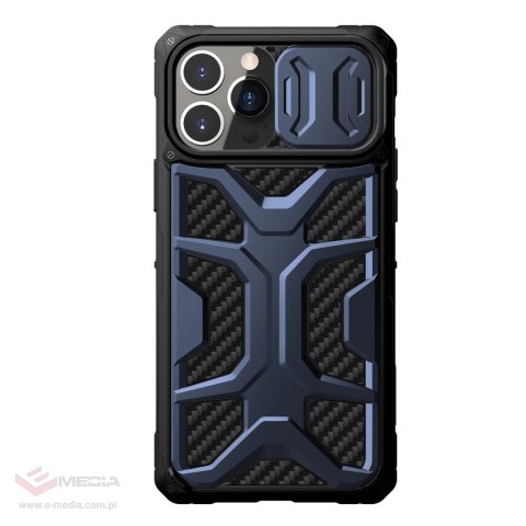 Nillkin Adventurer Case etui do iPhone 13 Pro Max pancerny pokrowiec z osłoną na aparat niebieski