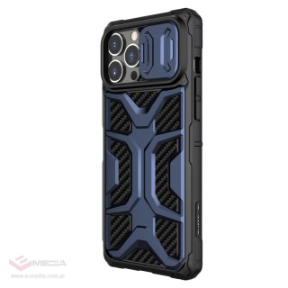 Nillkin Adventurer Case etui do iPhone 13 Pro Max pancerny pokrowiec z osłoną na aparat niebieski