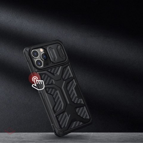 Nillkin Adventurer Case etui do iPhone 13 Pro pancerny pokrowiec z osłoną na aparat czarny