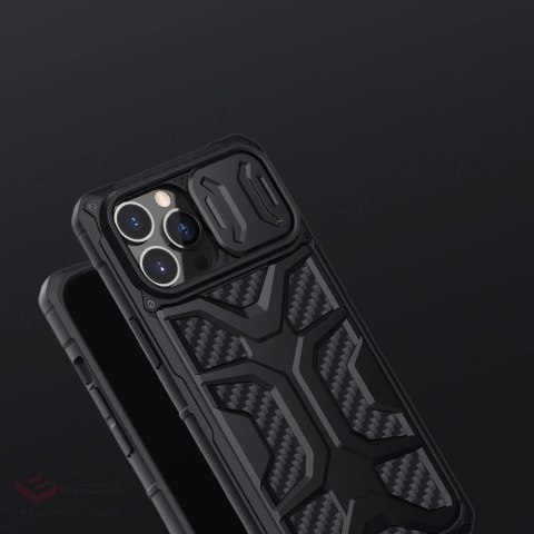 Nillkin Adventurer Case etui do iPhone 13 Pro pancerny pokrowiec z osłoną na aparat czarny