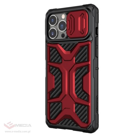 Nillkin Adventurer Case etui do iPhone 13 Pro pancerny pokrowiec z osłoną na aparat czerwony