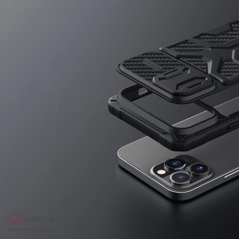 Nillkin Adventurer Case etui do iPhone 13 Pro pancerny pokrowiec z osłoną na aparat niebieski