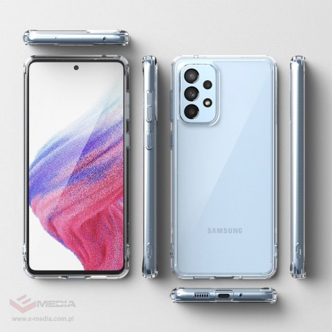 Ringke Fusion etui pokrowiec z żelową ramką Samsung Galaxy A73 przezroczysty