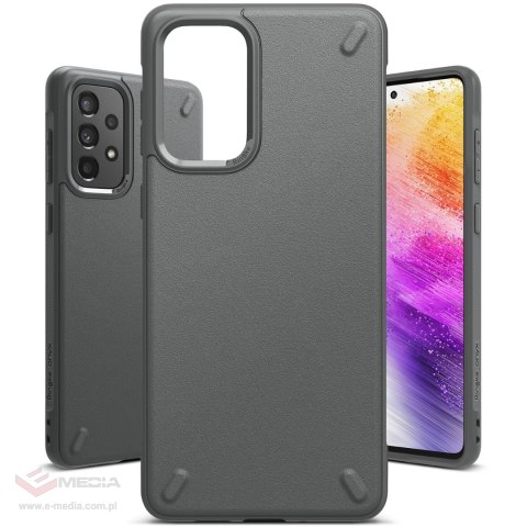 Ringke Onyx wytrzymałe etui pokrowiec Samsung Galaxy A73 szary