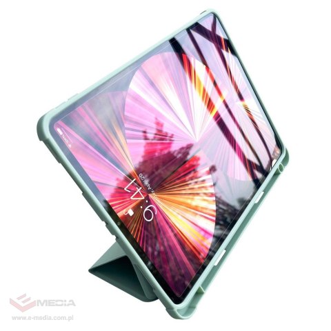 Stand Tablet Case etui Smart Cover pokrowiec na iPad 10.2'' 2021 z funkcja podstawki zielony