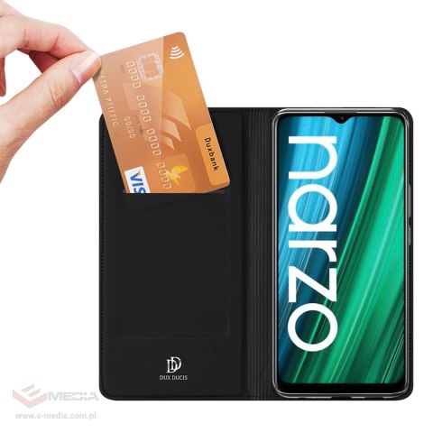 Dux Ducis Skin Pro kabura etui pokrowiec z klapką Realme Narzo 50A czarny