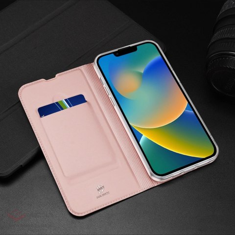 Dux Ducis Skin Pro kabura etui pokrowiec z klapką iPhone 14 /13 złoty