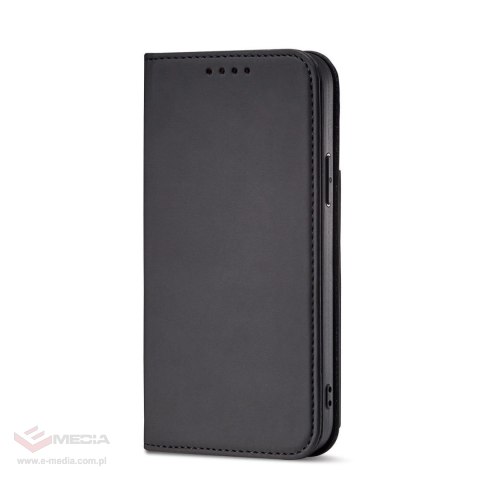 Magnet Card Case etui iPhone 14 Pro Max pokrowiec z klapką portfel podstawka czarne