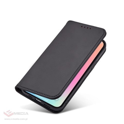 Magnet Card Case etui iPhone 14 Pro Max pokrowiec z klapką portfel podstawka czarne