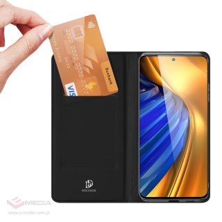 Dux Ducis Skin Pro kabura etui pokrowiec z klapką Xiaomi Poco F4 5G czarny