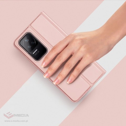 Dux Ducis Skin Pro kabura etui pokrowiec z klapką Xiaomi Poco F4 5G różowy