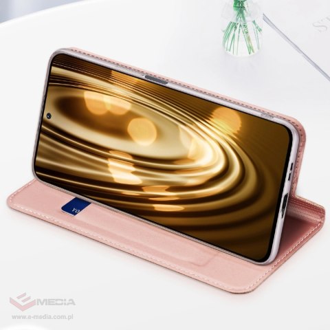 Dux Ducis Skin Pro kabura etui pokrowiec z klapką Xiaomi Poco F4 5G różowy