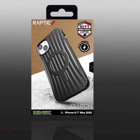 Raptic X-Doria Clutch Built Case etui iPhone 14 Plus z MagSafe pokrowiec plecki czarny