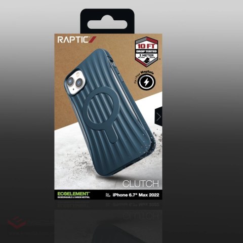 Raptic X-Doria Clutch Built Case etui iPhone 14 Plus z MagSafe pokrowiec plecki niebieski