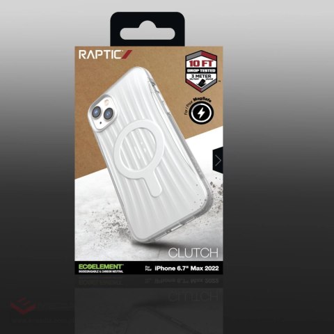 Raptic X-Doria Clutch Built Case etui iPhone 14 Plus z MagSafe pokrowiec plecki przezroczysty