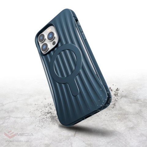 Raptic X-Doria Clutch Built Case etui iPhone 14 Pro Max z MagSafe pokrowiec plecki niebieski