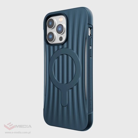 Raptic X-Doria Clutch Built Case etui iPhone 14 Pro Max z MagSafe pokrowiec plecki niebieski