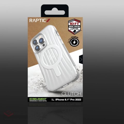 Raptic X-Doria Clutch Built Case etui iPhone 14 Pro z MagSafe pokrowiec plecki przezroczysty