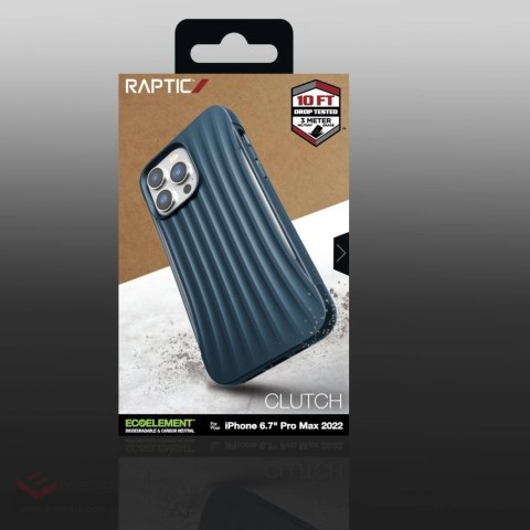 Raptic X-Doria Clutch Case etui iPhone 14 Pro Max pokrowiec plecki niebieski