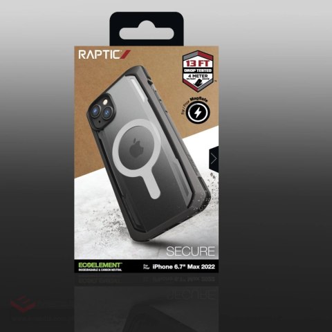 Raptic X-Doria Secure Case etui iPhone 14 Plus z MagSafe pancerny pokrowiec czarny