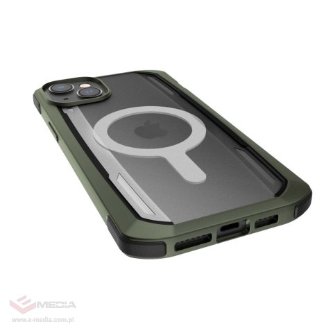 Raptic X-Doria Secure Case etui iPhone 14 Plus z MagSafe pancerny pokrowiec zielony