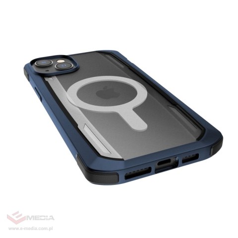 Raptic X-Doria Secure Case etui iPhone 14 Pro z MagSafe pancerny pokrowiec niebieski