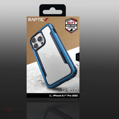 Raptic X-Doria Shield Case etui iPhone 14 Pro pancerny pokrowiec niebieski