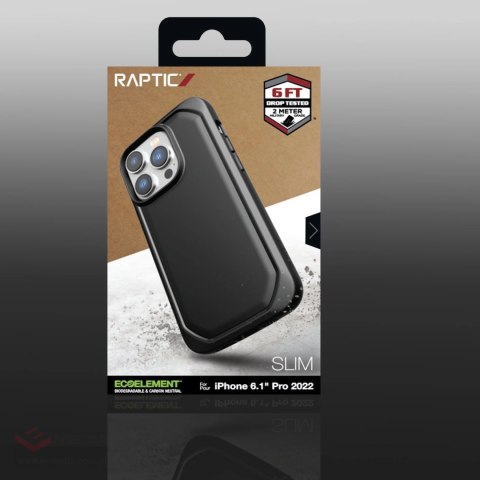 Raptic X-Doria Slim Case etui iPhone 14 Pro pokrowiec plecki czarny