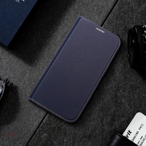 Dux Ducis Skin X2 etui do iPhone 14 Plus pokrowiec z magnetyczną klapką niebieski