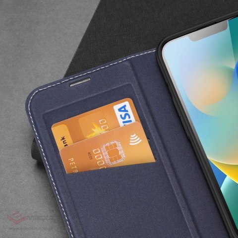 Dux Ducis Skin X2 etui do iPhone 14 Plus pokrowiec z magnetyczną klapką niebieski