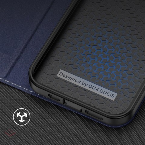 Dux Ducis Skin X2 etui do iPhone 14 Plus pokrowiec z magnetyczną klapką niebieski