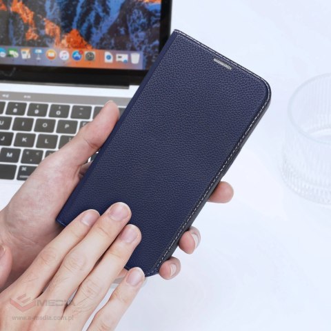 Dux Ducis Skin X2 etui do iPhone 14 Pro Max pokrowiec z magnetyczną klapką niebieski